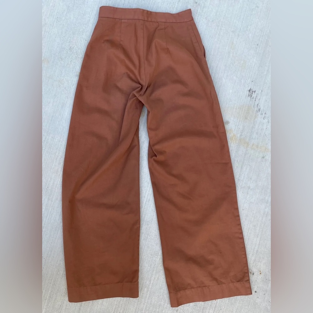 Esby twill cotton wide leg pant - Picture 5 of 5